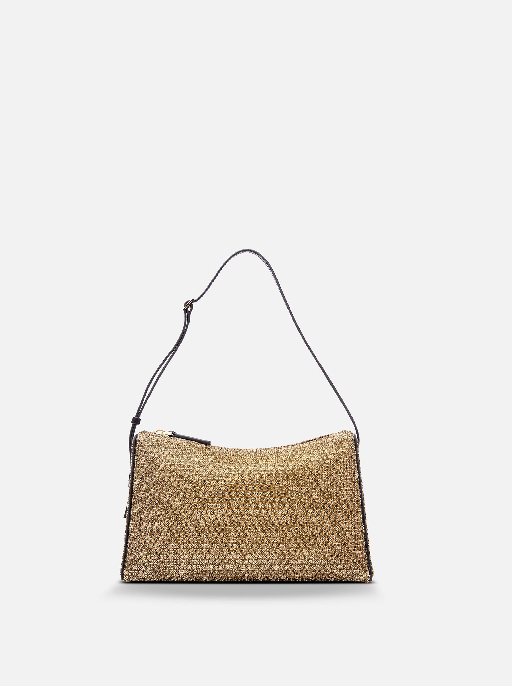 Prism Gold Mesh & Black Suede