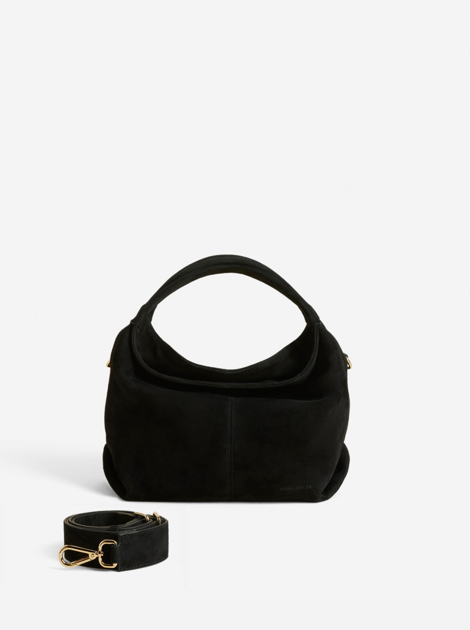 Mini Gala Suede Leather Black