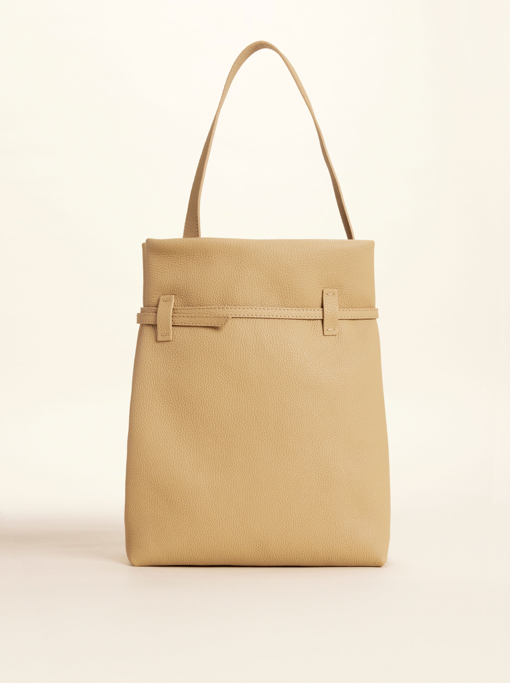 Tote du Jour Biscuit Calf Skin Leather Back
