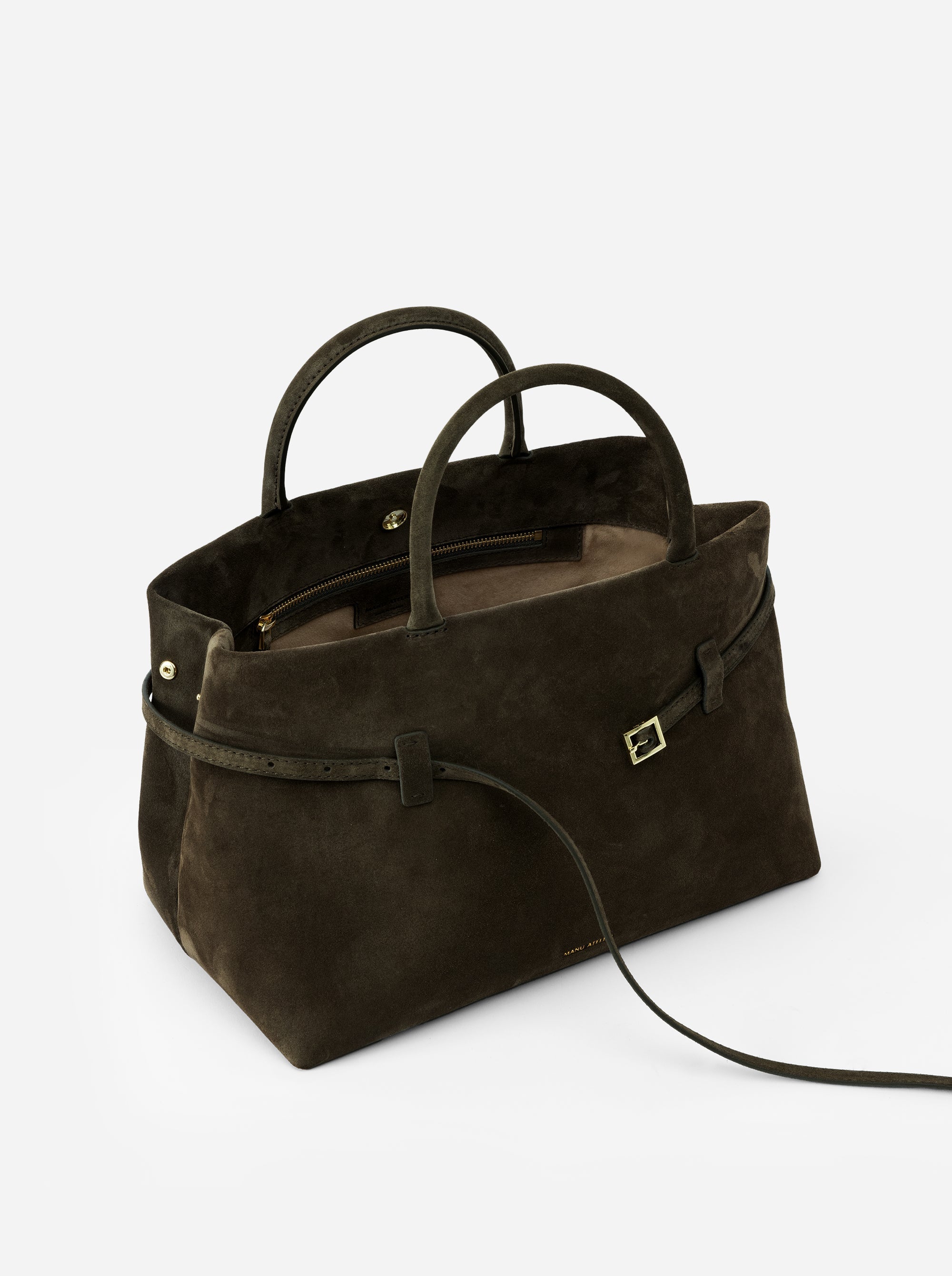 Le Cambon 35 Tobacco Green Suede Inside