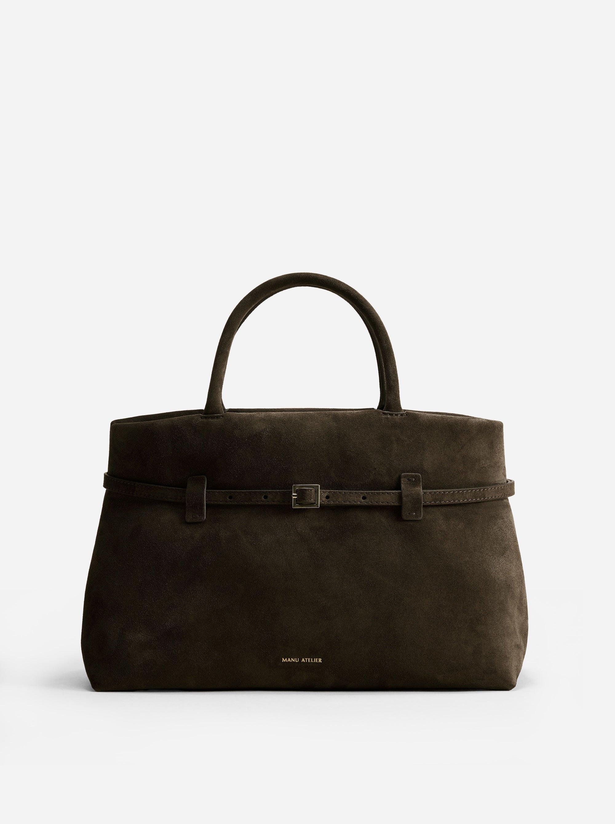 Le Cambon 35 Tobacco Green Suede Front