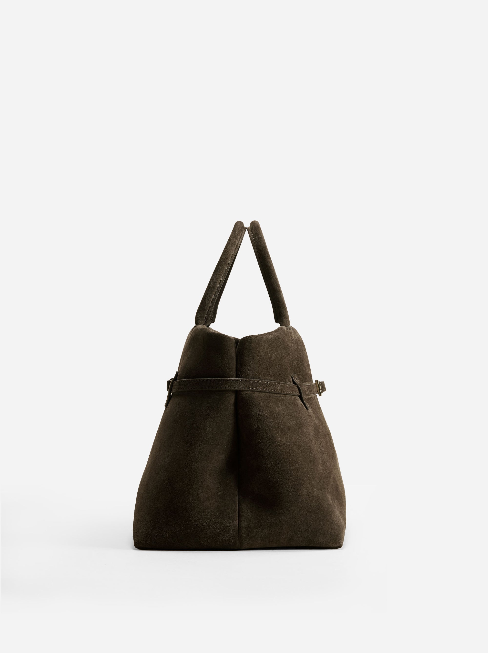 Le Cambon 35 Tobacco Green Suede Side