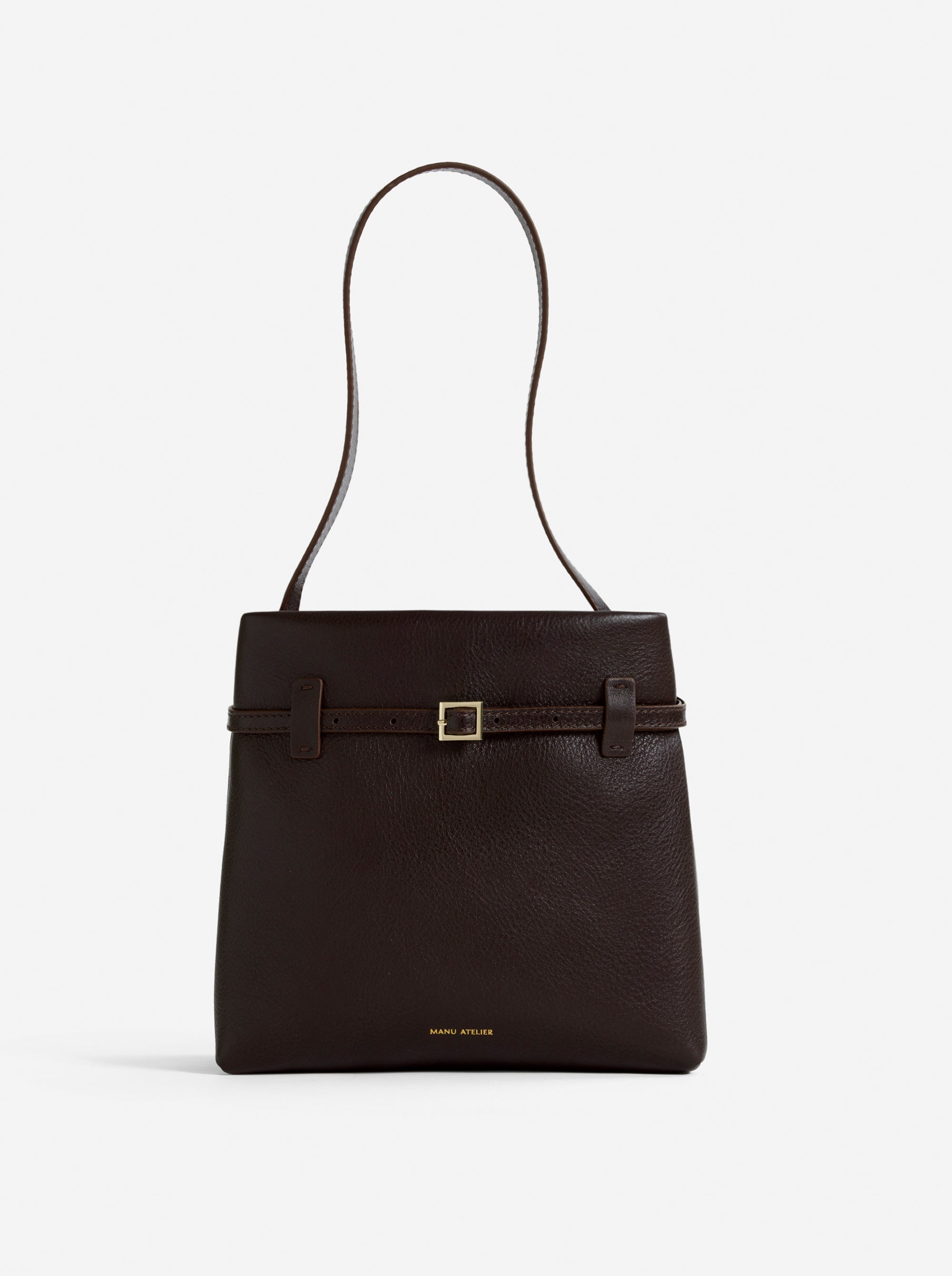 Mini Tote du Jour Bitter Brown Front