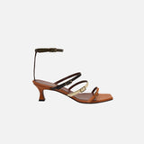 Naomi Sandals Orange Camel & Vanilla & Black & Khaki Soft