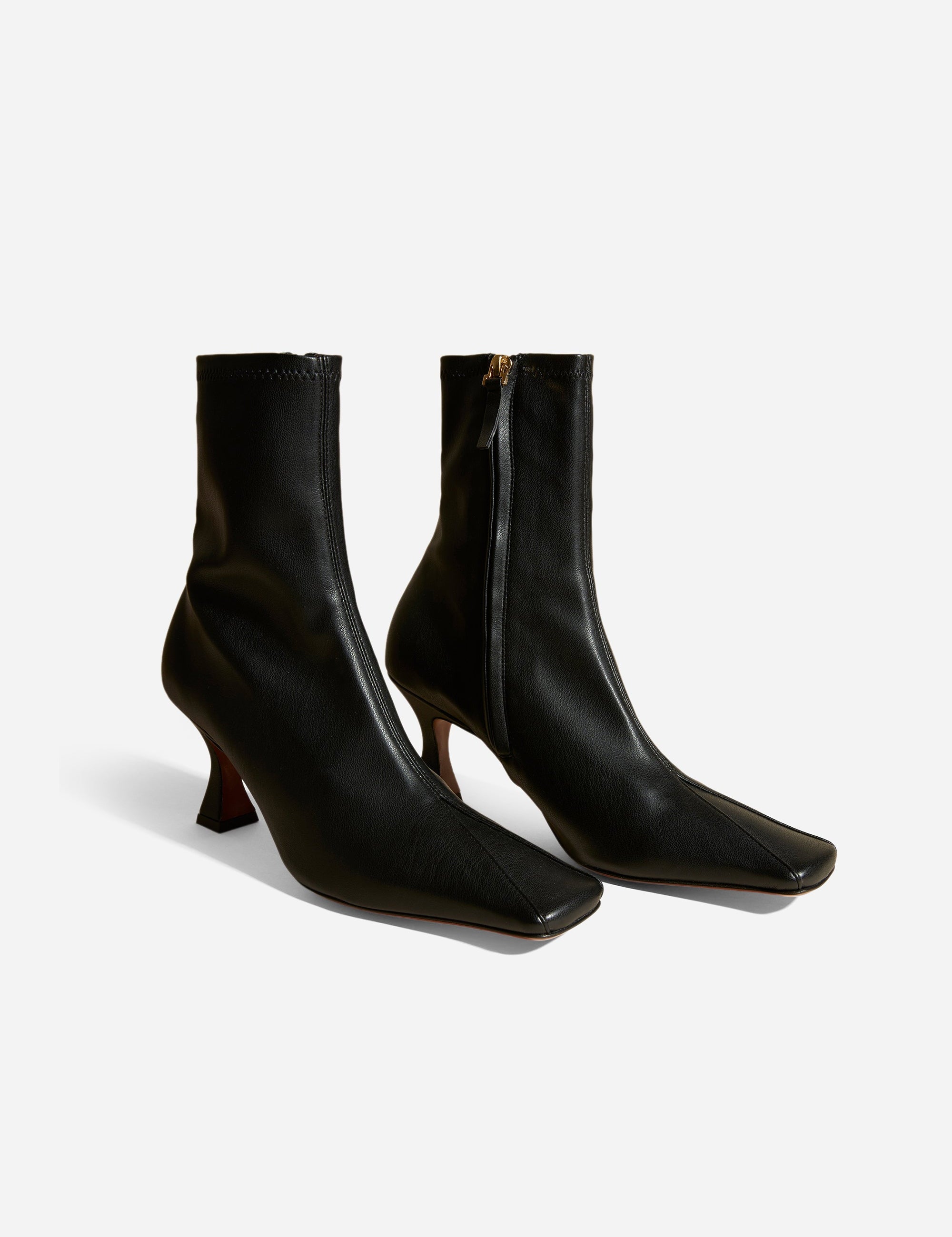 Duck Boots Stretch Vegan Leather Black