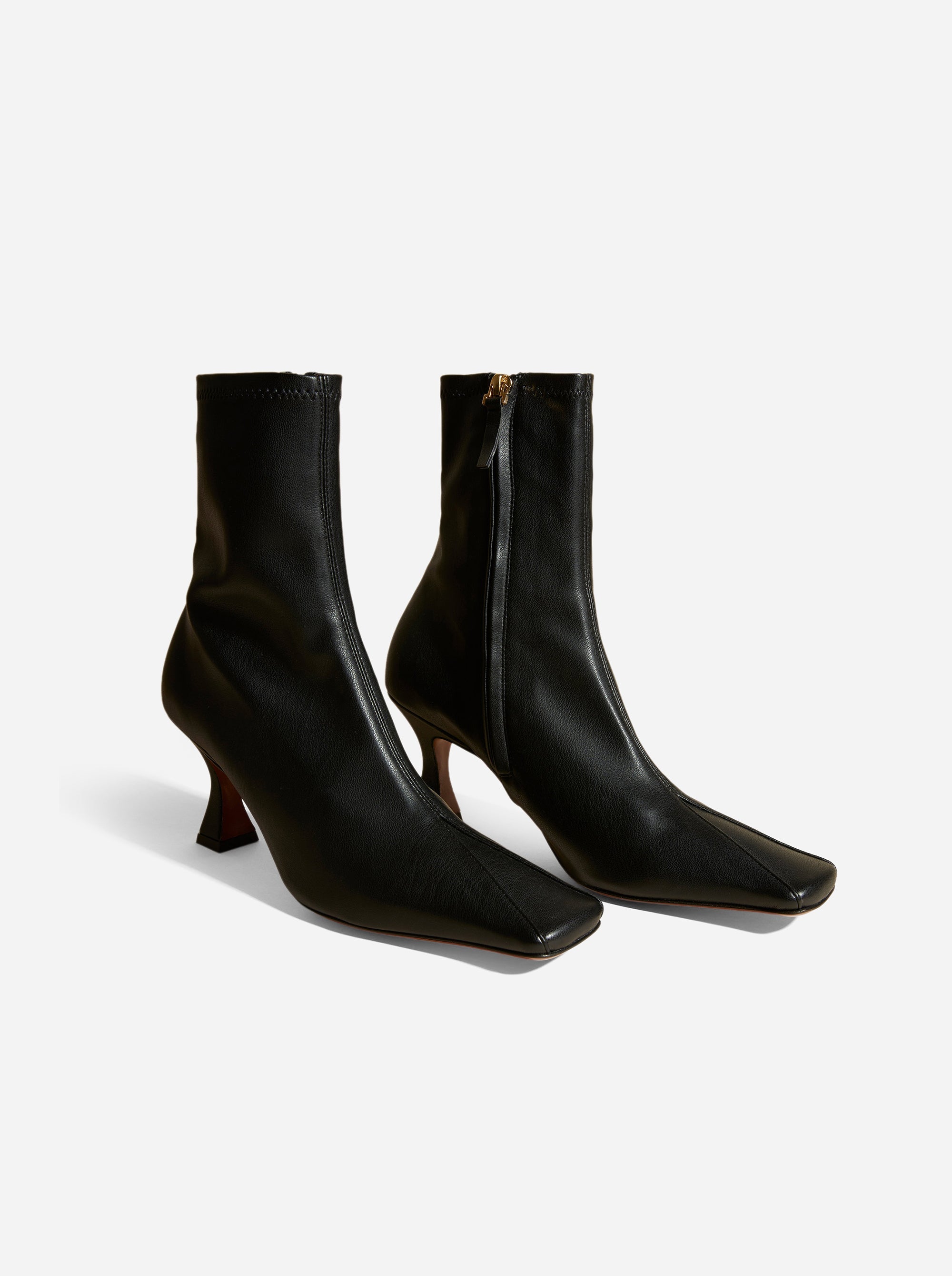 Duck Boots Stretch Vegan Leather Black