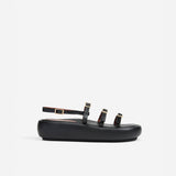 Cage Chunky Slides Black Soft