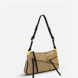 Three Zipped Gold Mesh & Black Suede 2