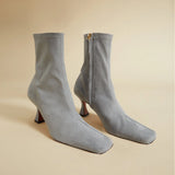Duck Boots Stretch Vegan Suede Smoky