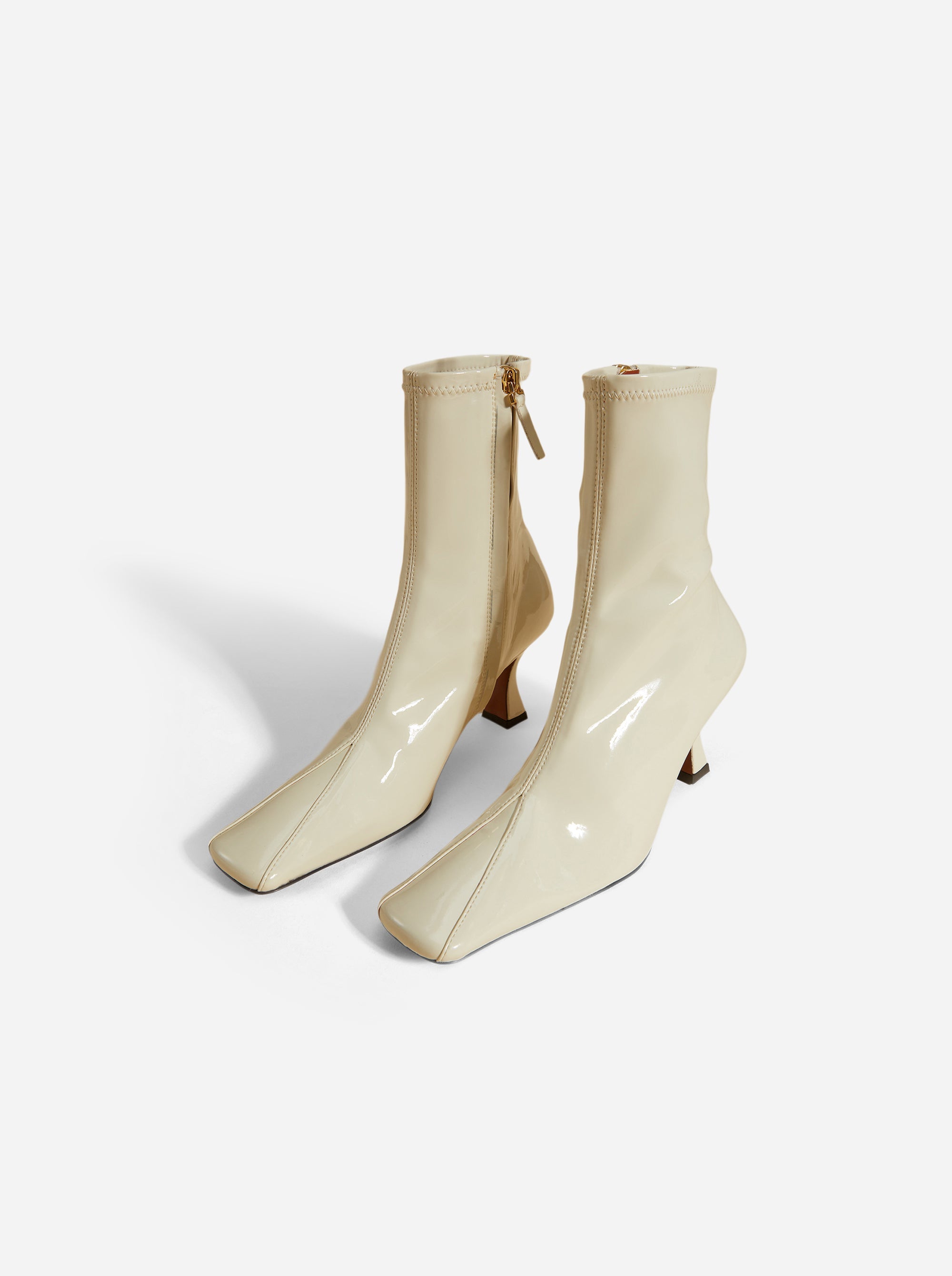 Duck Boots Stretch Vegan Patent Bone