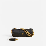 XX Mini Cylinder Calf Skin Leather Black 