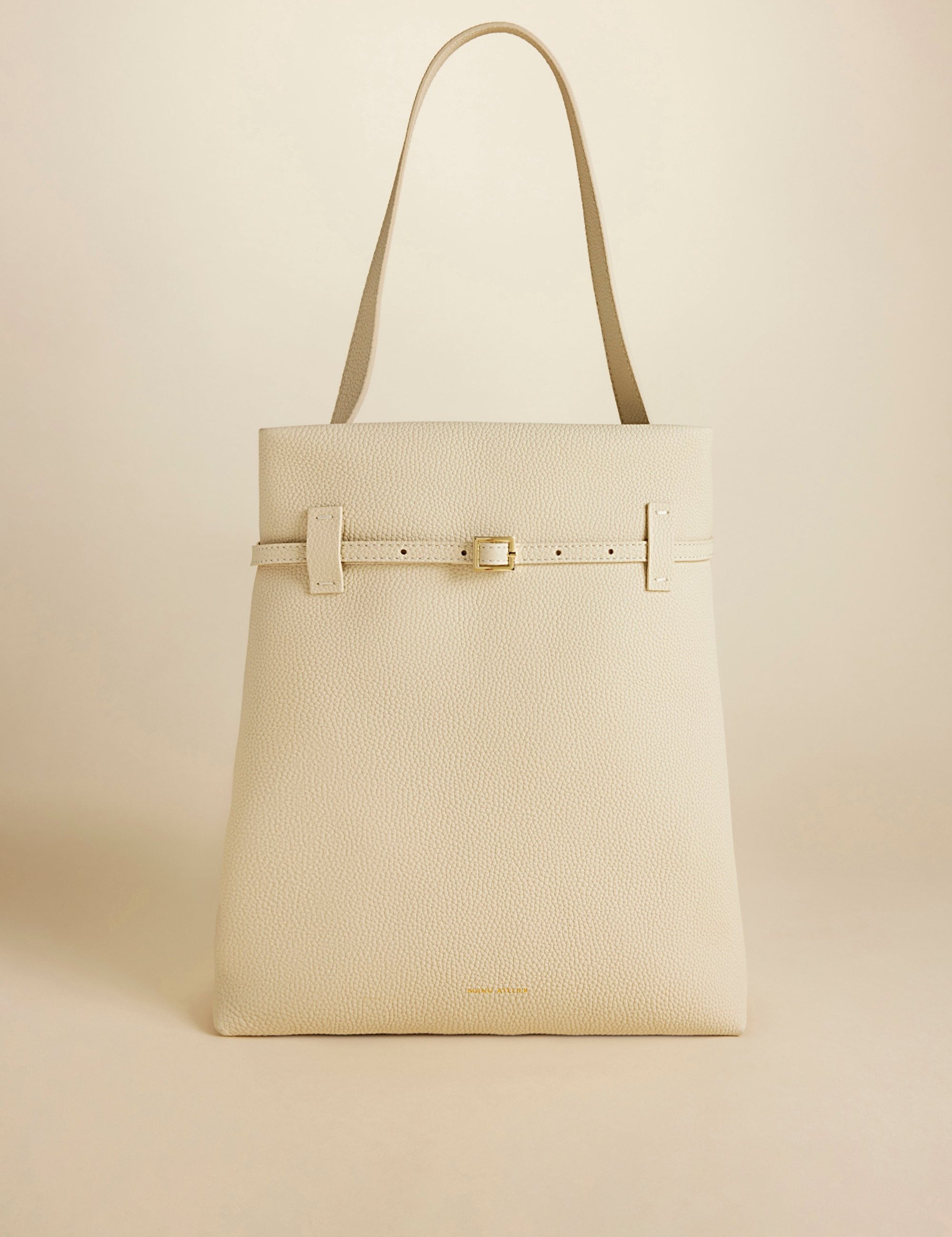 Tote Du Jour Calf Skin Leather Vanilla 