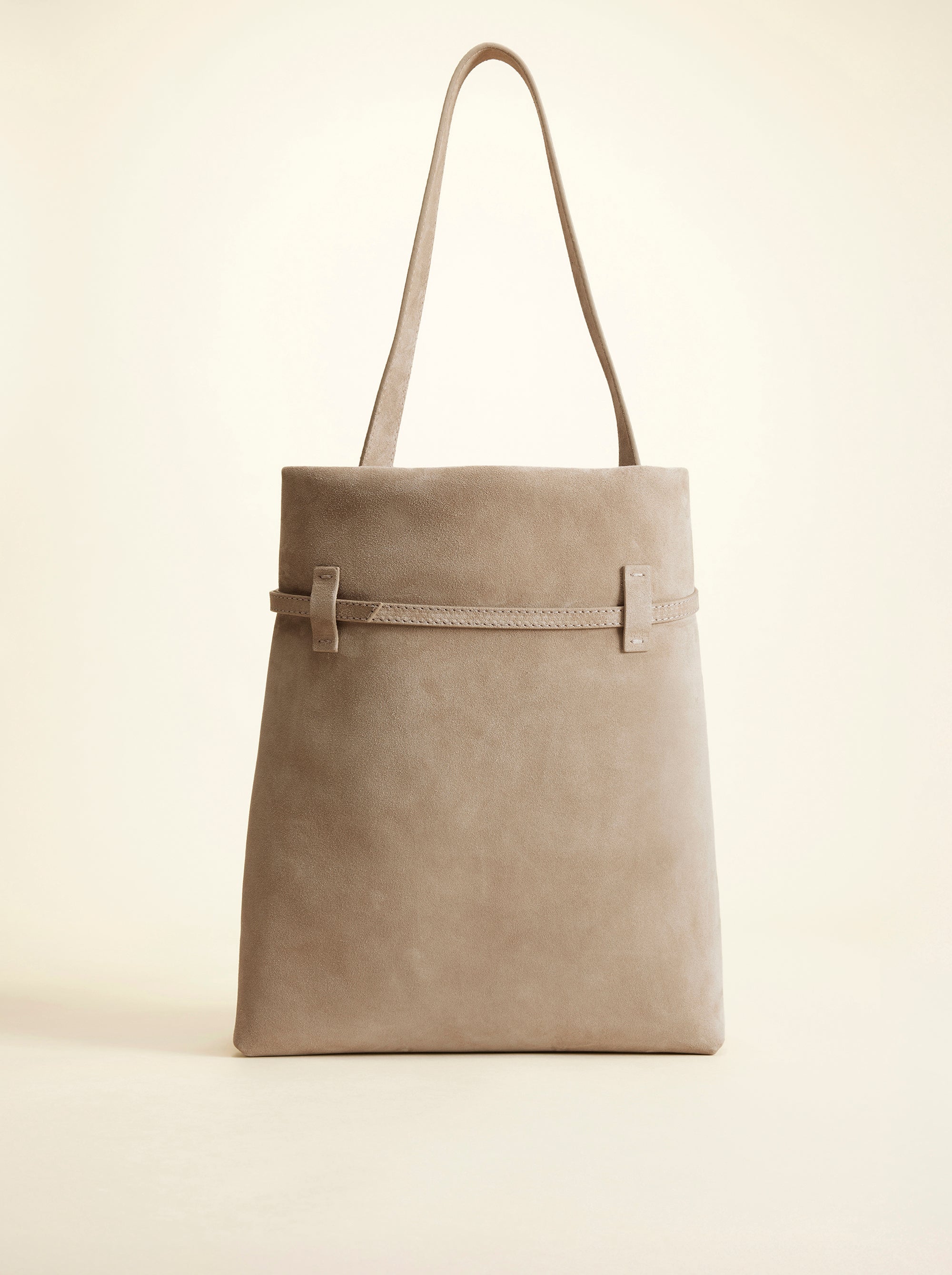 Tote du Jour Linen Suede Back