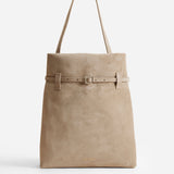 Tote du Jour Linen Suede Front