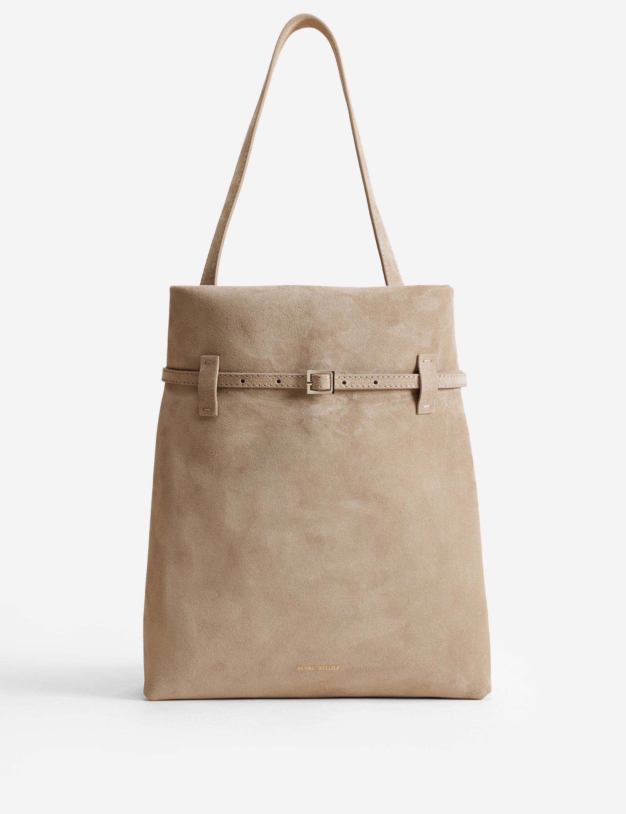 Tote du Jour Linen Suede Front