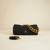 XX Mini Cylinder Handwoven Crochet Black 