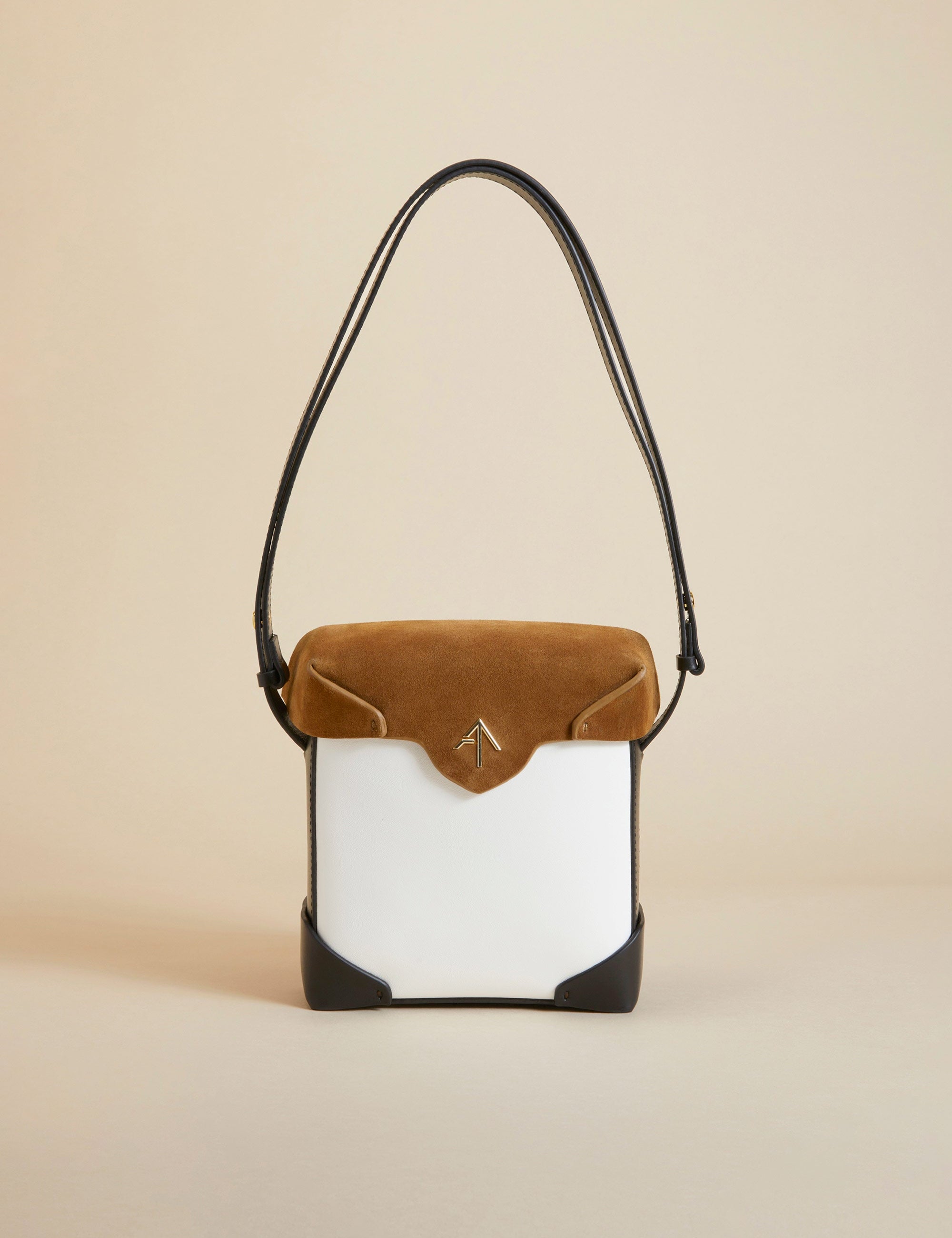 Mini Pristine White Soft & Sigaro Suede & Black Soft