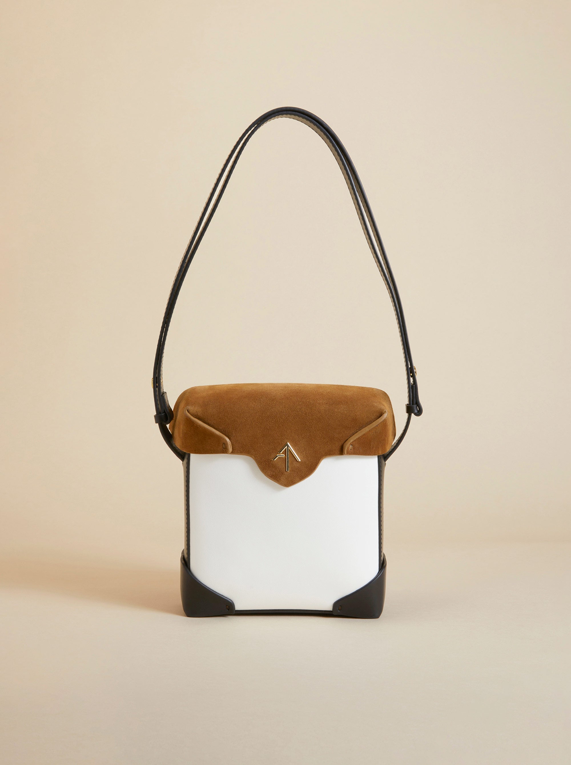 Mini Pristine White Soft & Sigaro Suede & Black Soft