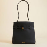 Mini Tote Du Jour Full Grain Calf Leather Black 