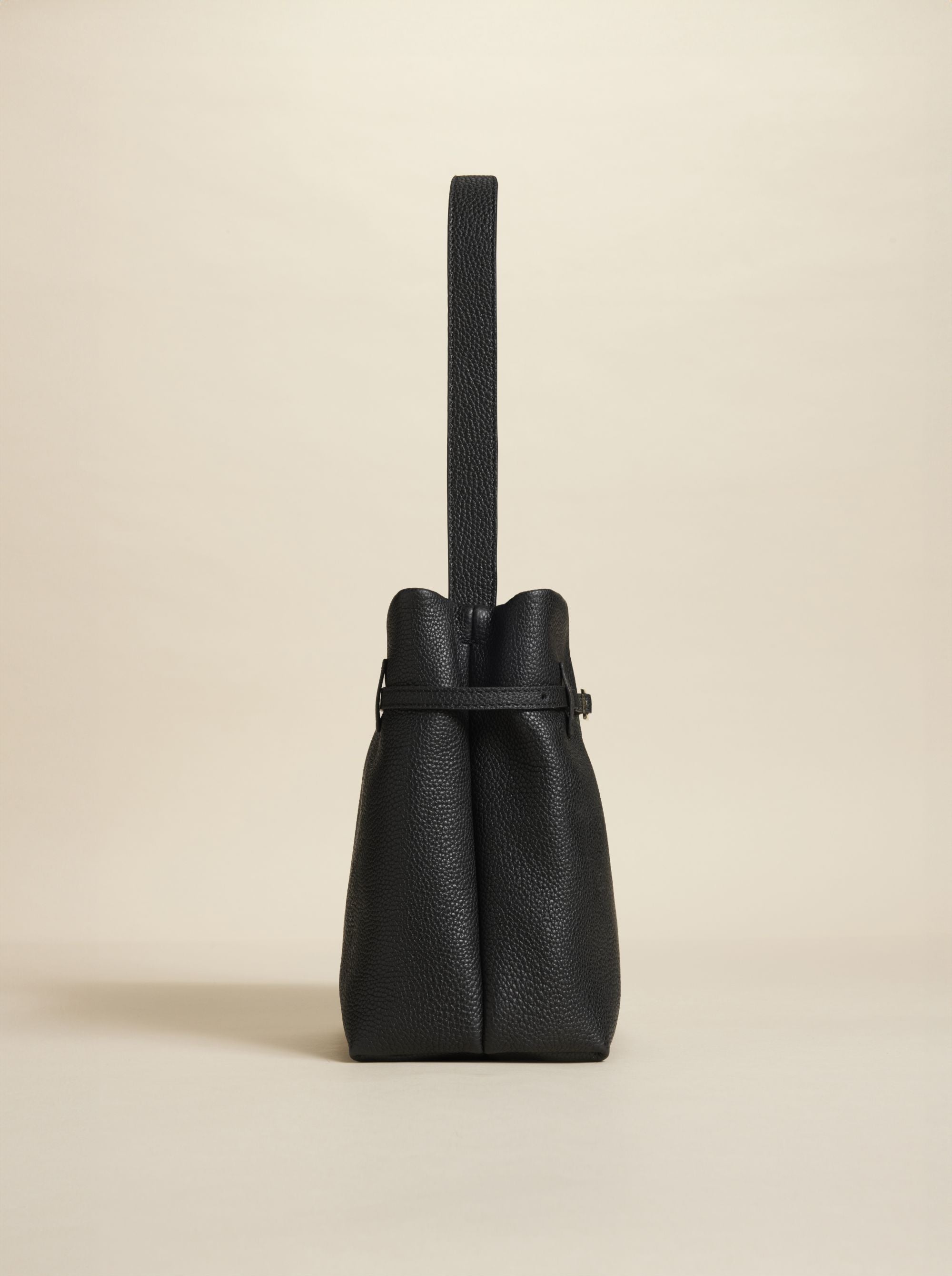 Mini Tote Du Jour Full Grain Calf Leather Black