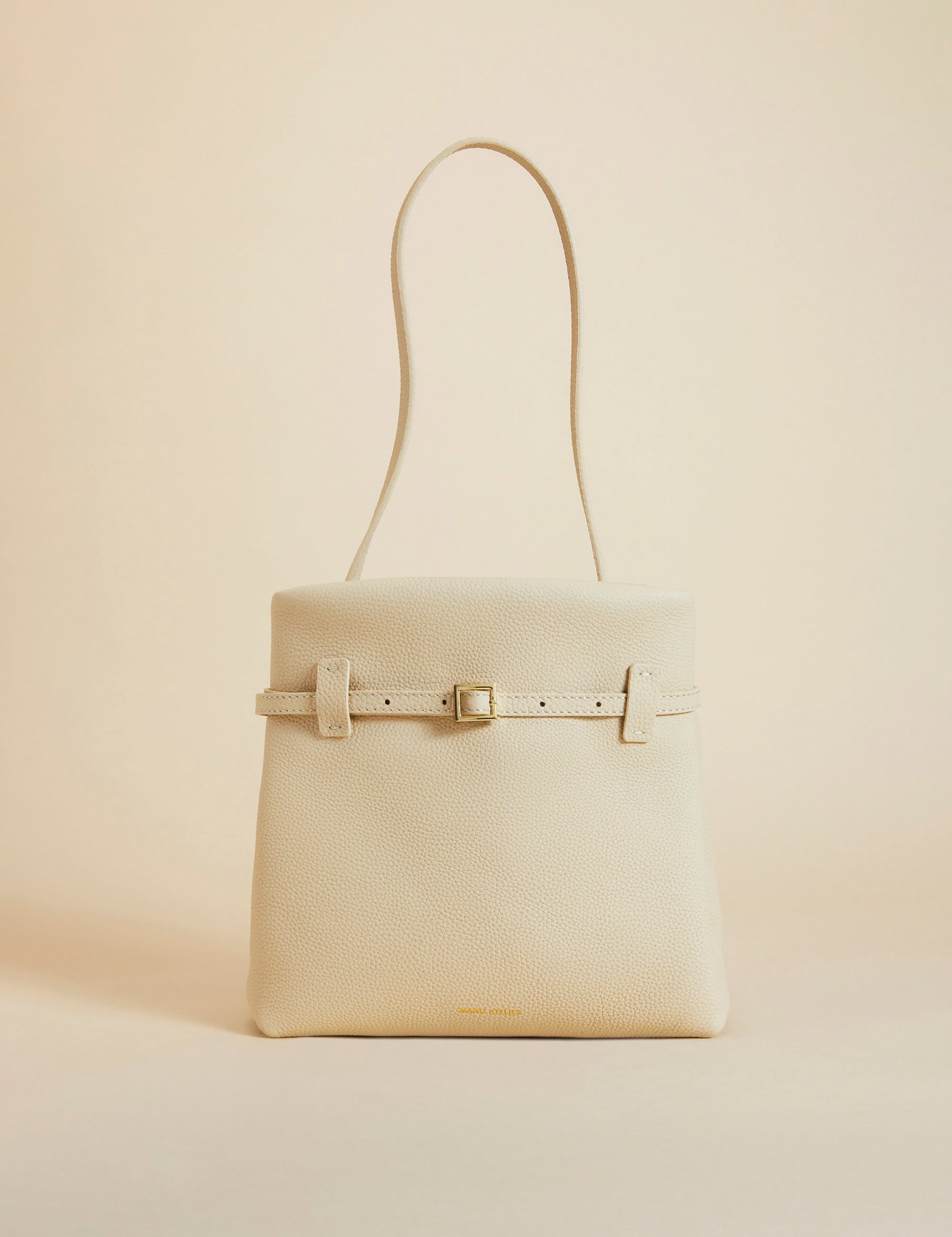 Mini Tote Du Jour Full Grain Calf Leather Vanilla 