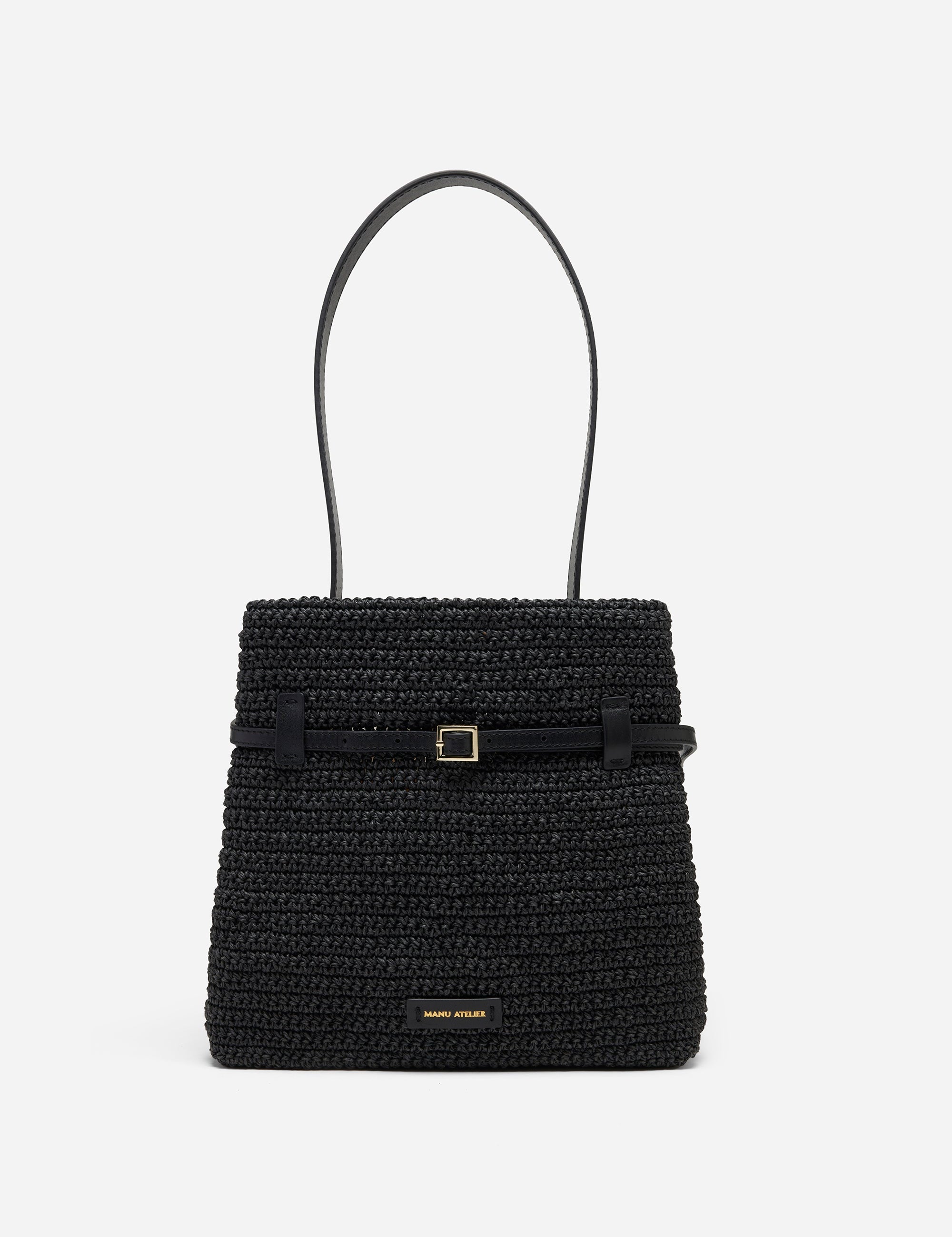 MINI TOTE DU JOUR BLACK CROCHET 