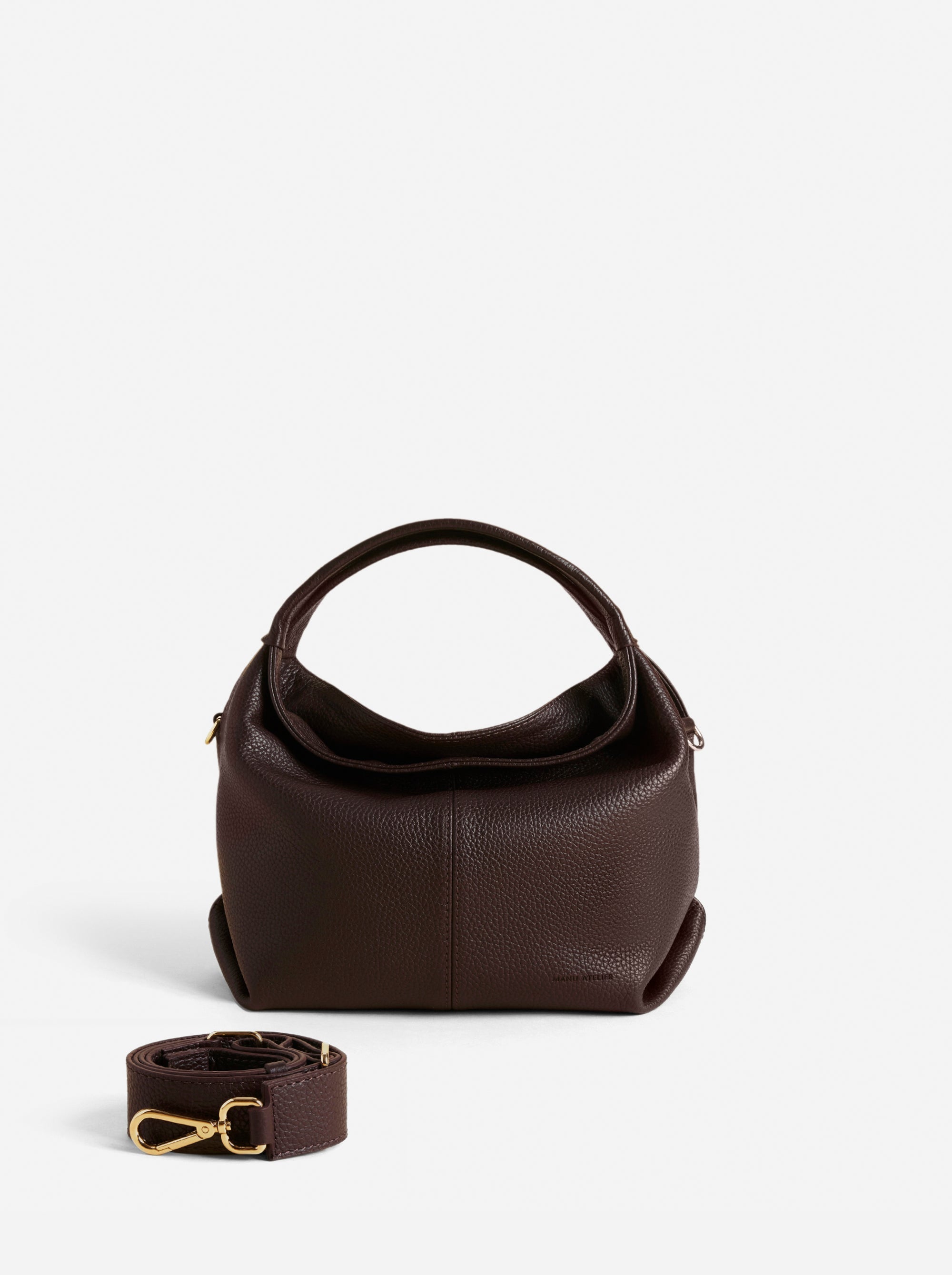 Mini Gala Calf Skin Leather Deep Brown 