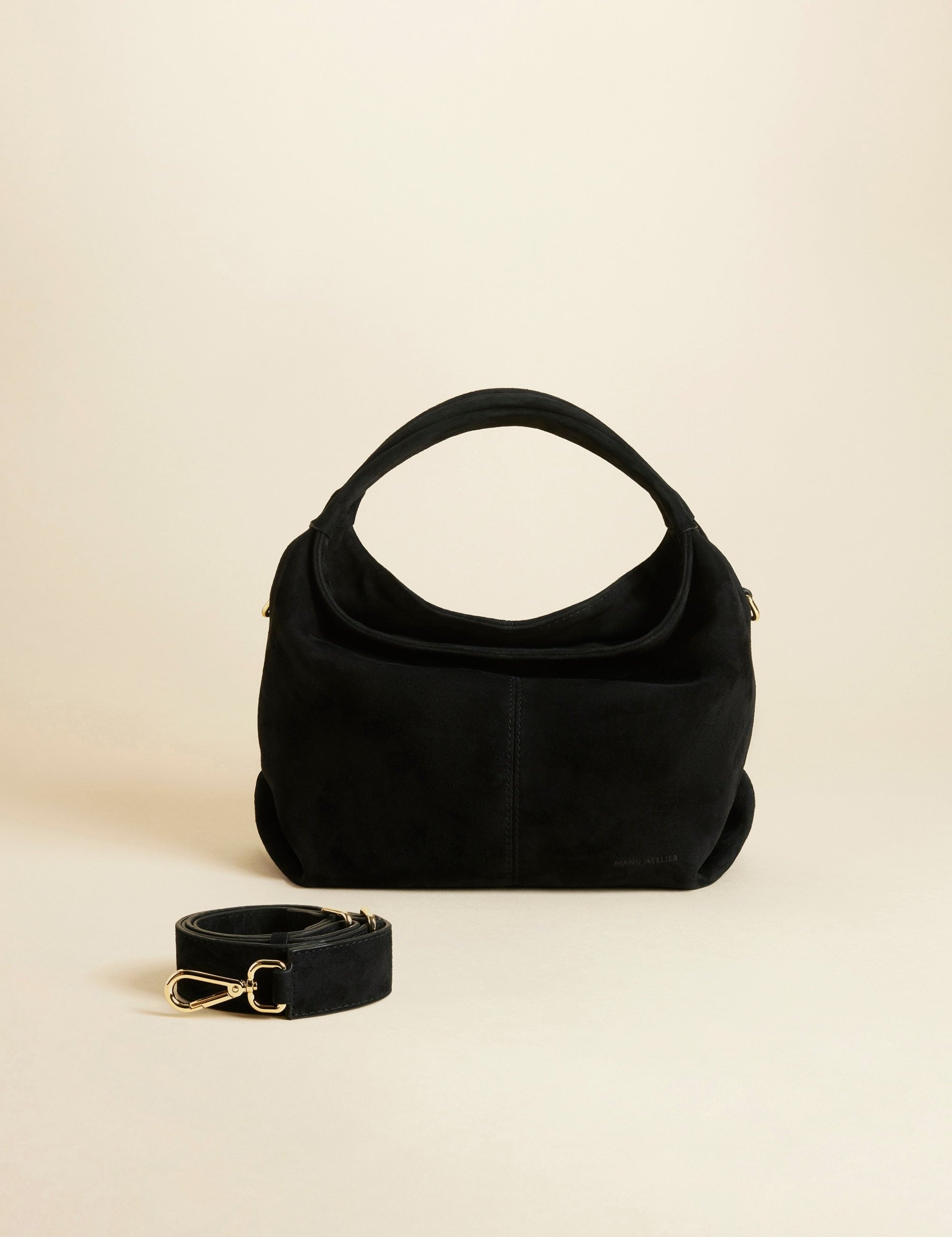 Mini Gala Suede Leather Black 