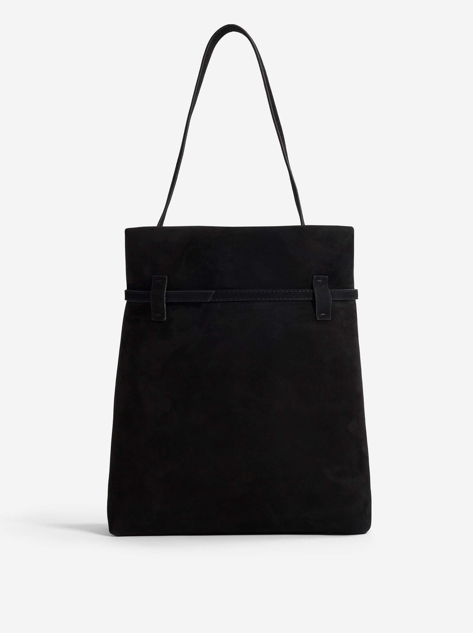 Tote du Jour Black Suede Back