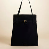 Tote Du Jour Suede Leather Black 1 