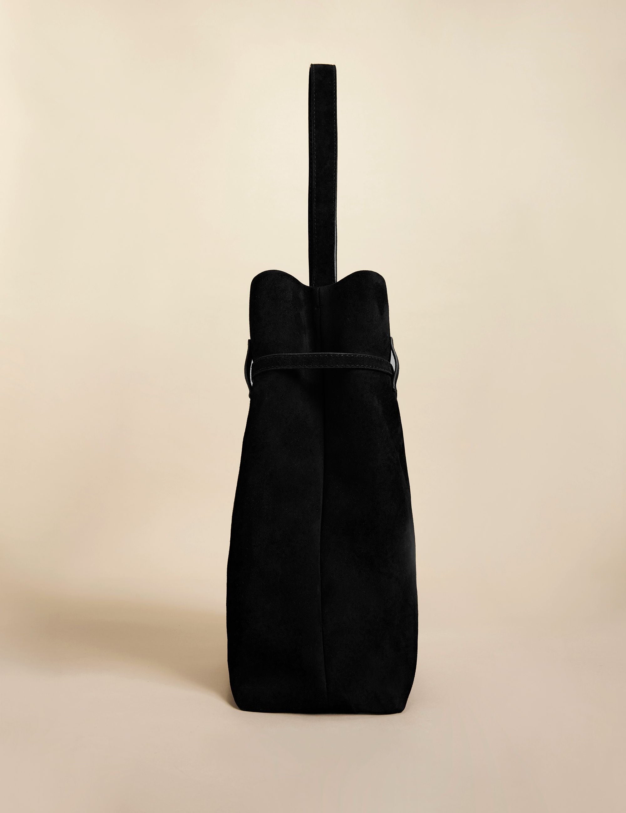 Tote Du Jour Suede Leather Black 2 