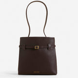 Mini Tote Du Jour Calf Skin Leather Deep Brown 