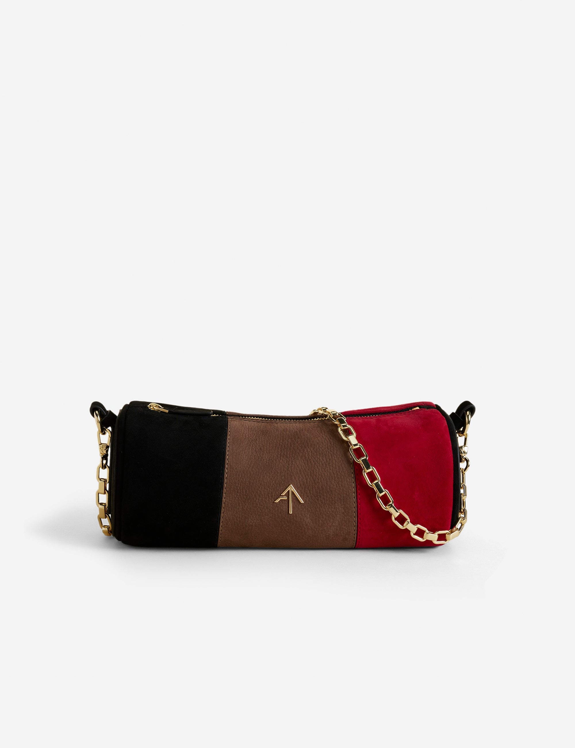 Cylinder Black & Taupe & Red 