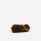 XX Mini Cylinder Deep Brown Suede Side