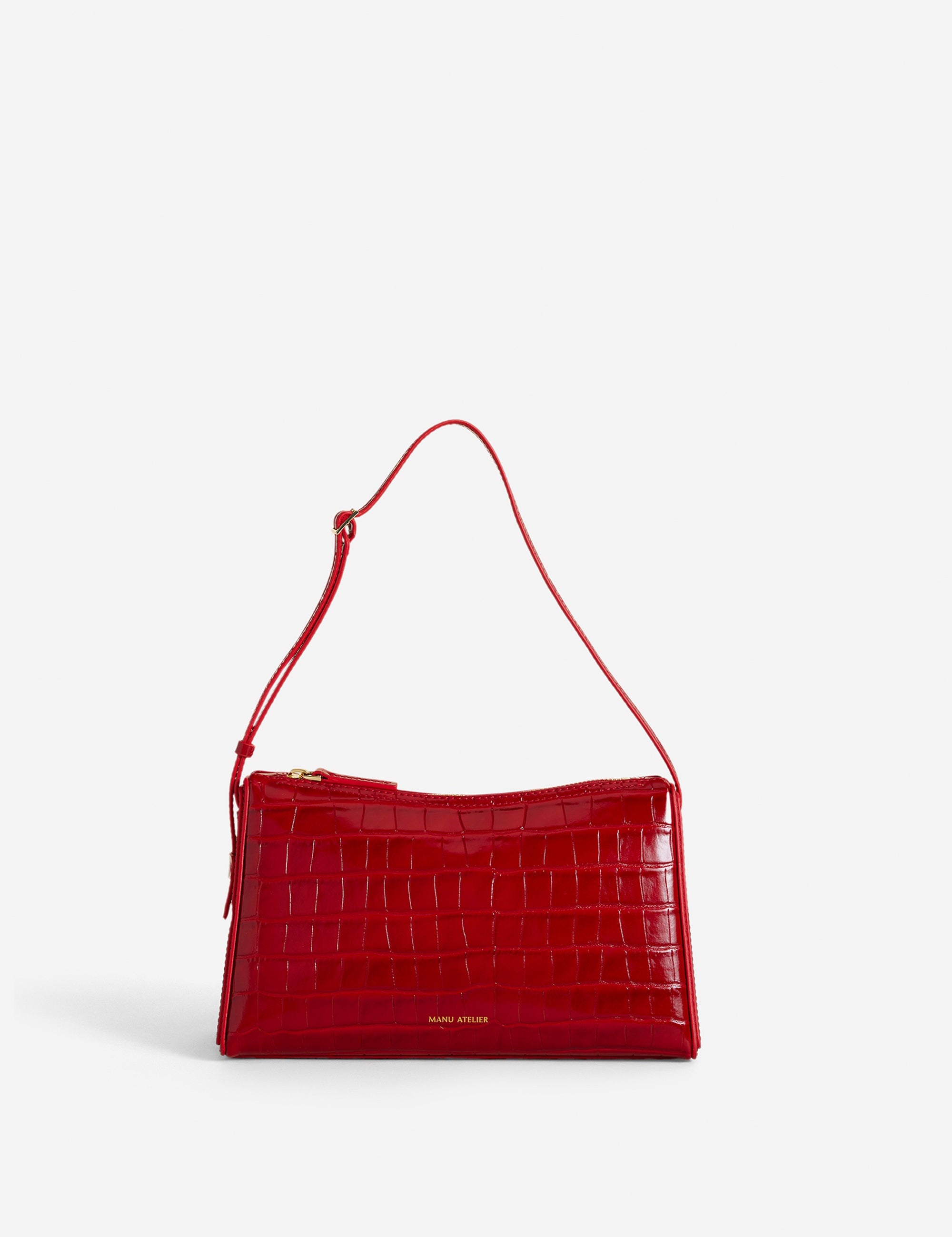 Prism Croc Embossed Red