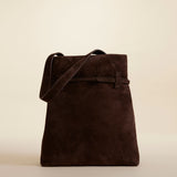 Tote du Jour Suede Deep Brown 