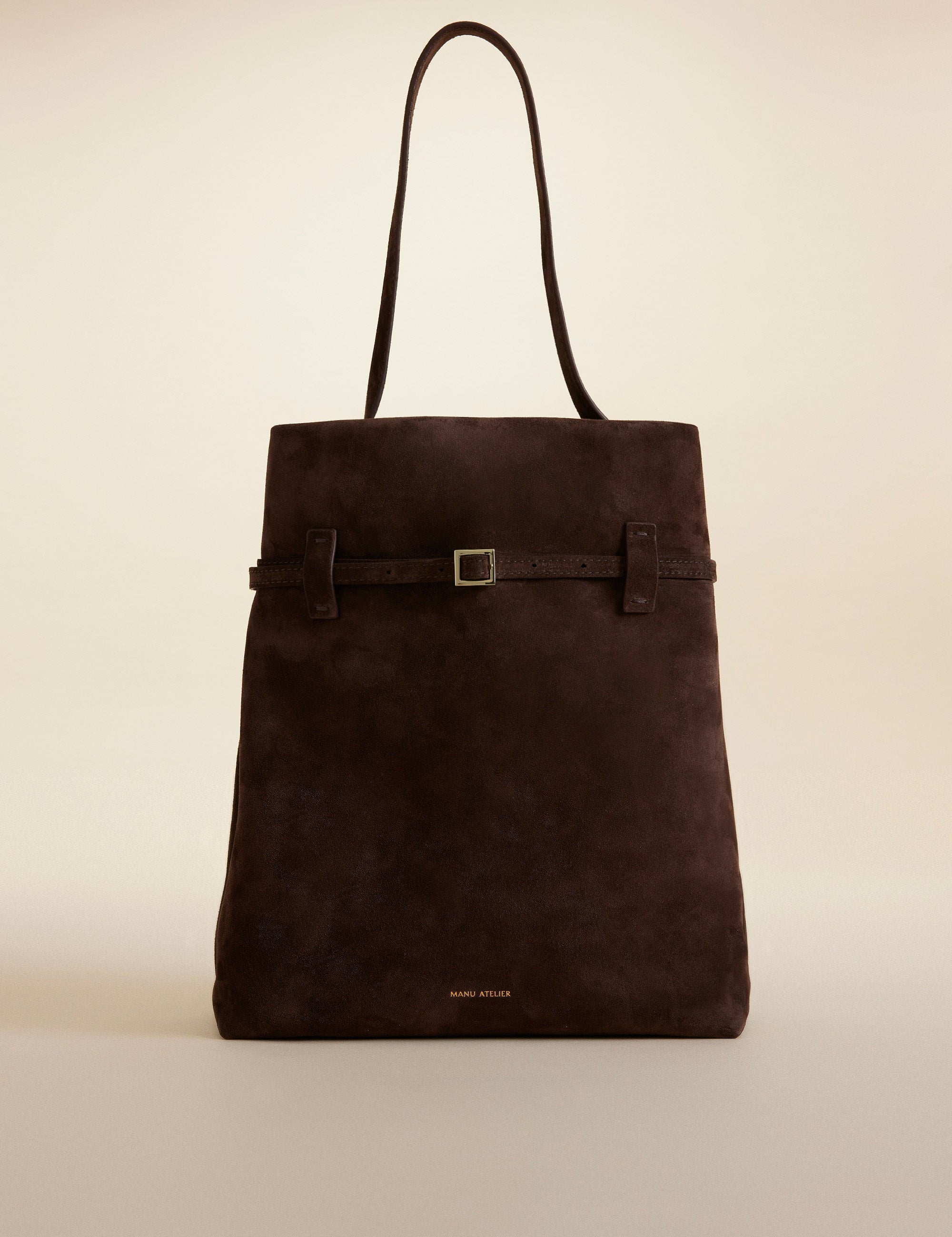 Tote du Jour Suede Deep Brown 