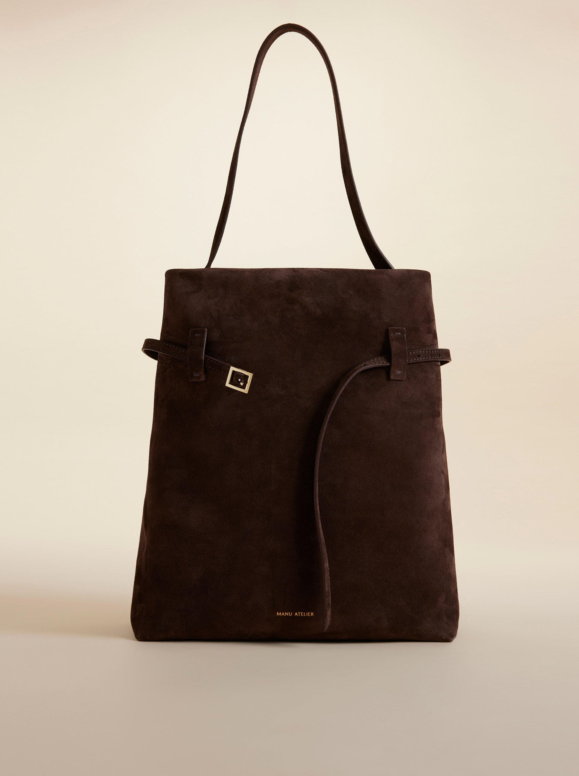 Tote du Jour Suede Deep Brown 