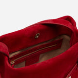 Mini Tote du Jour Red Suede