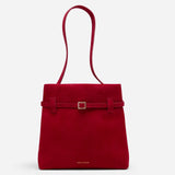 Mini Tote du Jour Red Suede 