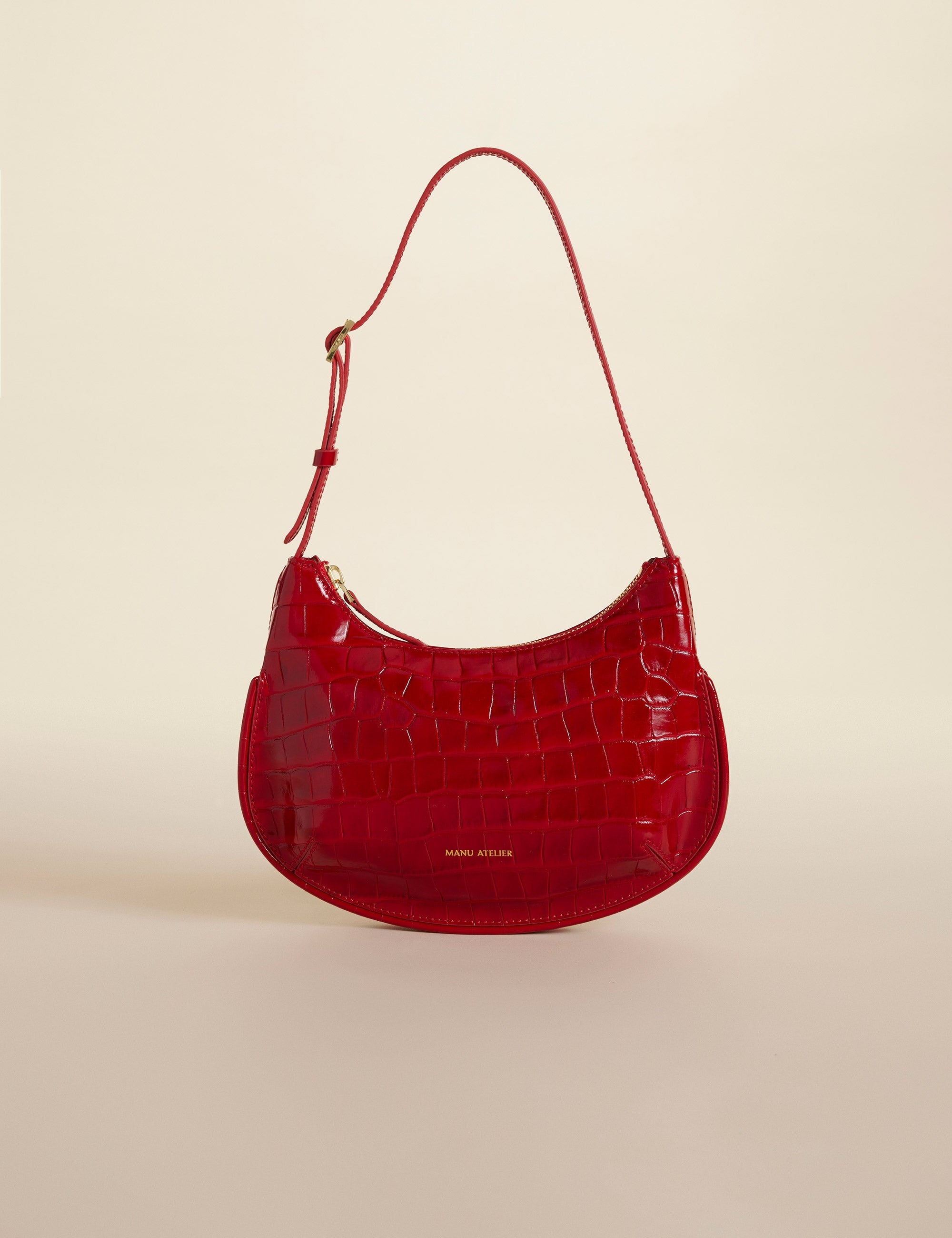 Ilda Croc Embossed Red