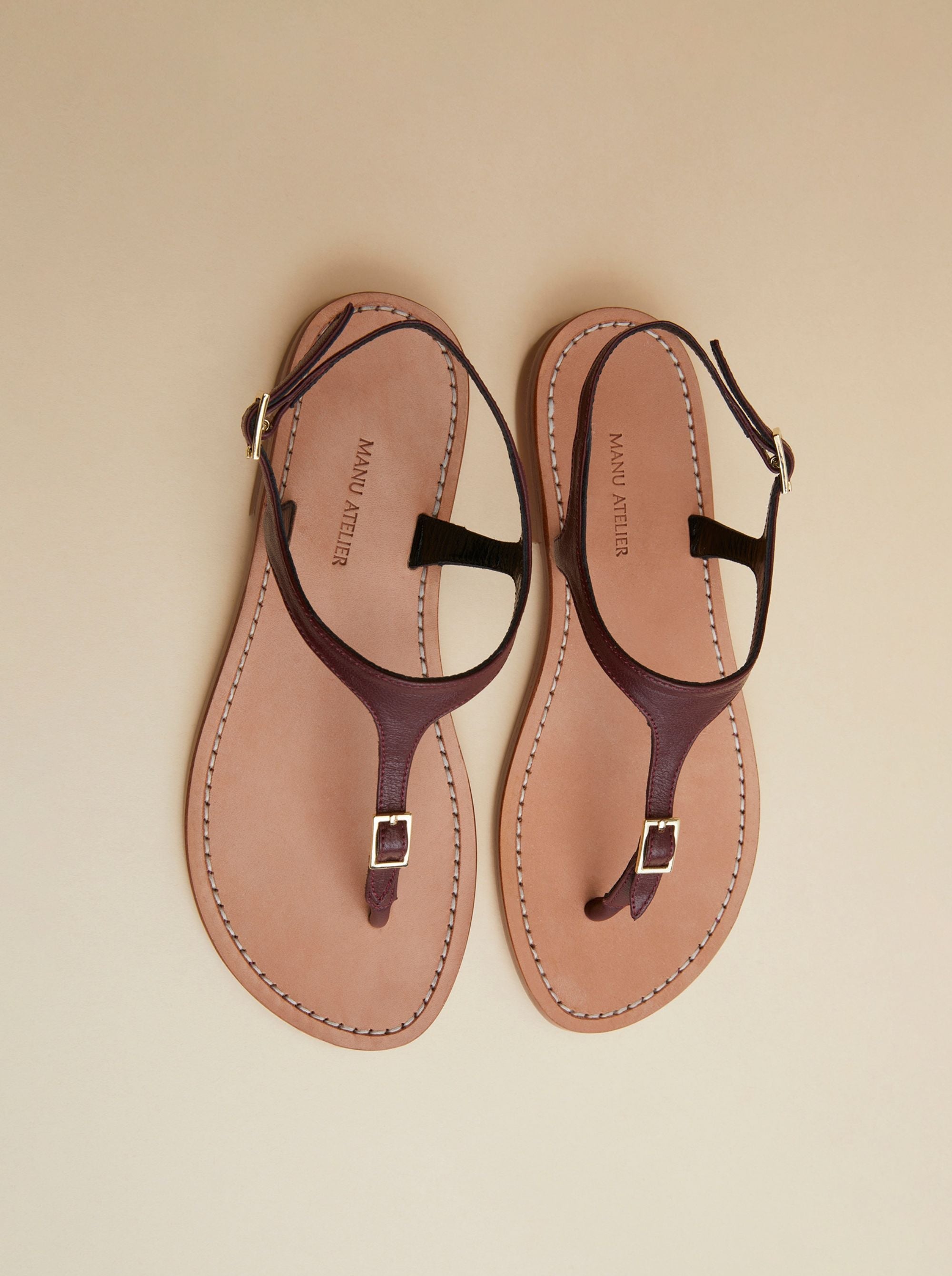 Sandals du Jour Reddish Brown Soft