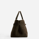 Le Cambon 35 Tobacco Green Suede Side