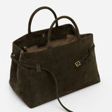 Le Cambon 40 Tobacco Green Suede
