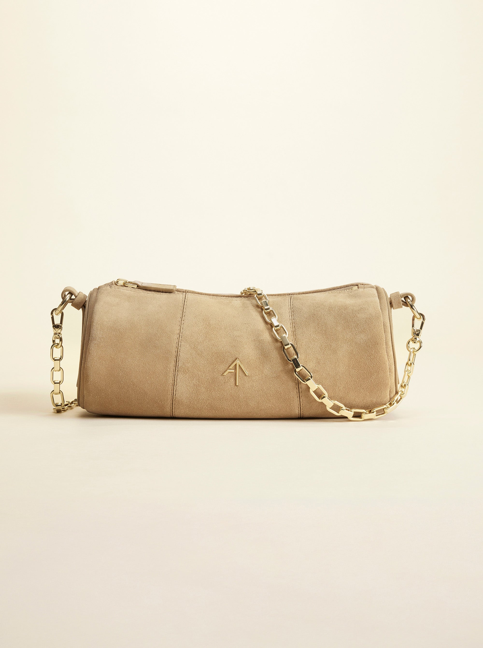 Cylinder Cachemire Suede Butter Yellow Bag Front