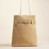 Tote du Jour Cachemiere Suede Butter Yellow Bag Front