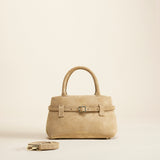 Le Cambon 20 Cachemire Suede Butter Yellow Bag Front