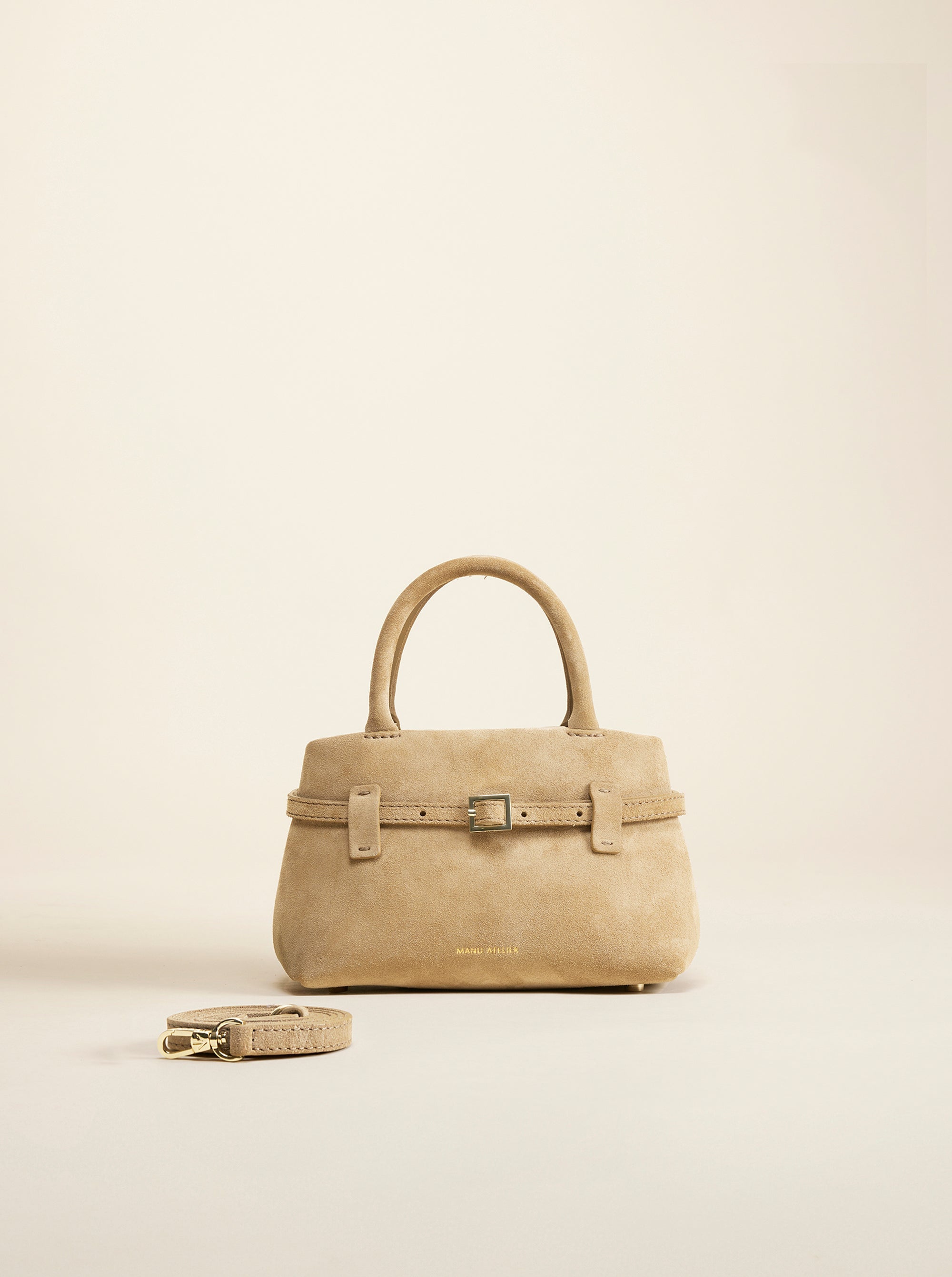 Le Cambon 20 Cachemire Suede Butter Yellow Bag Front