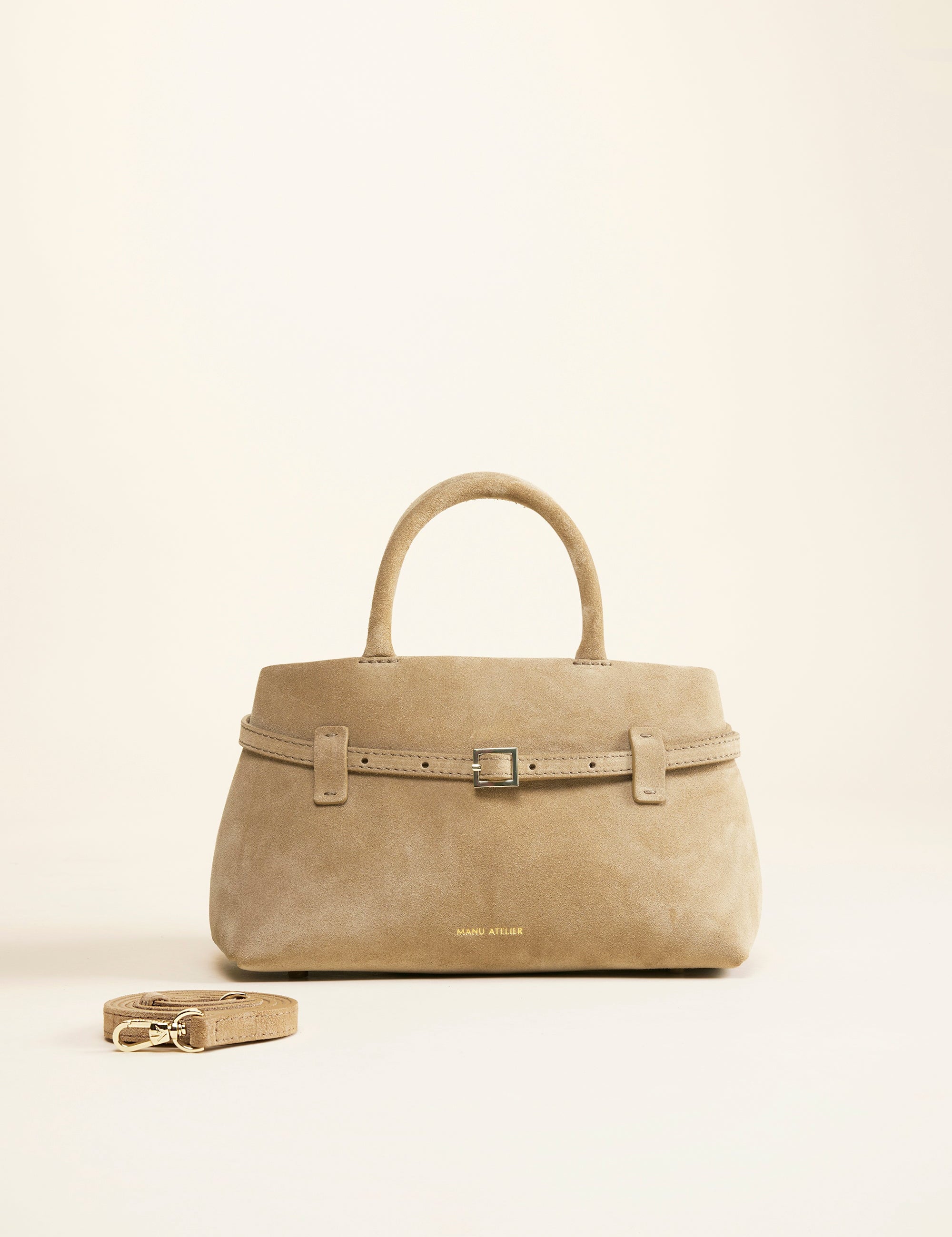 Le Cambon 25 Cachemiere Suede Butter Yellow Bag Front