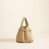 Le Cambon 25 Cachemiere Suede Butter Yellow Bag Side
